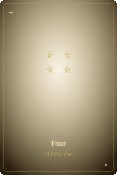 Four of Pentacles — Minor Arcana