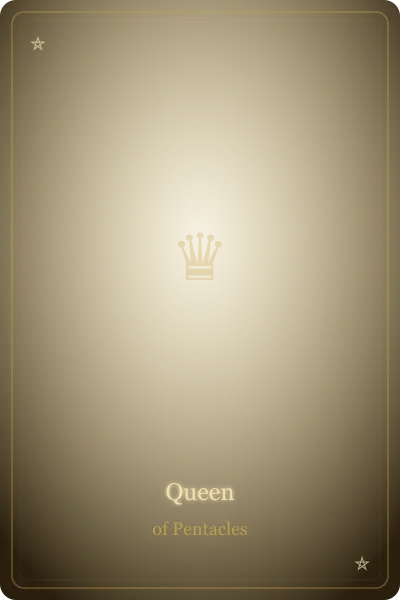 Queen of Pentacles — Minor Arcana